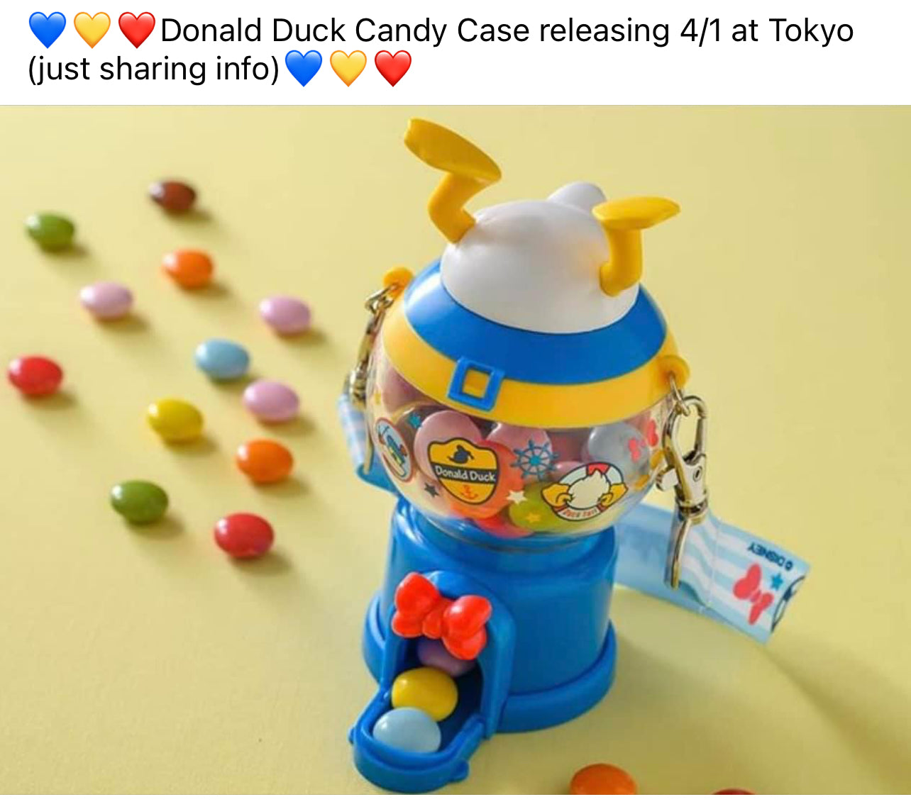 Tokyo Disney candy case Donald Duck