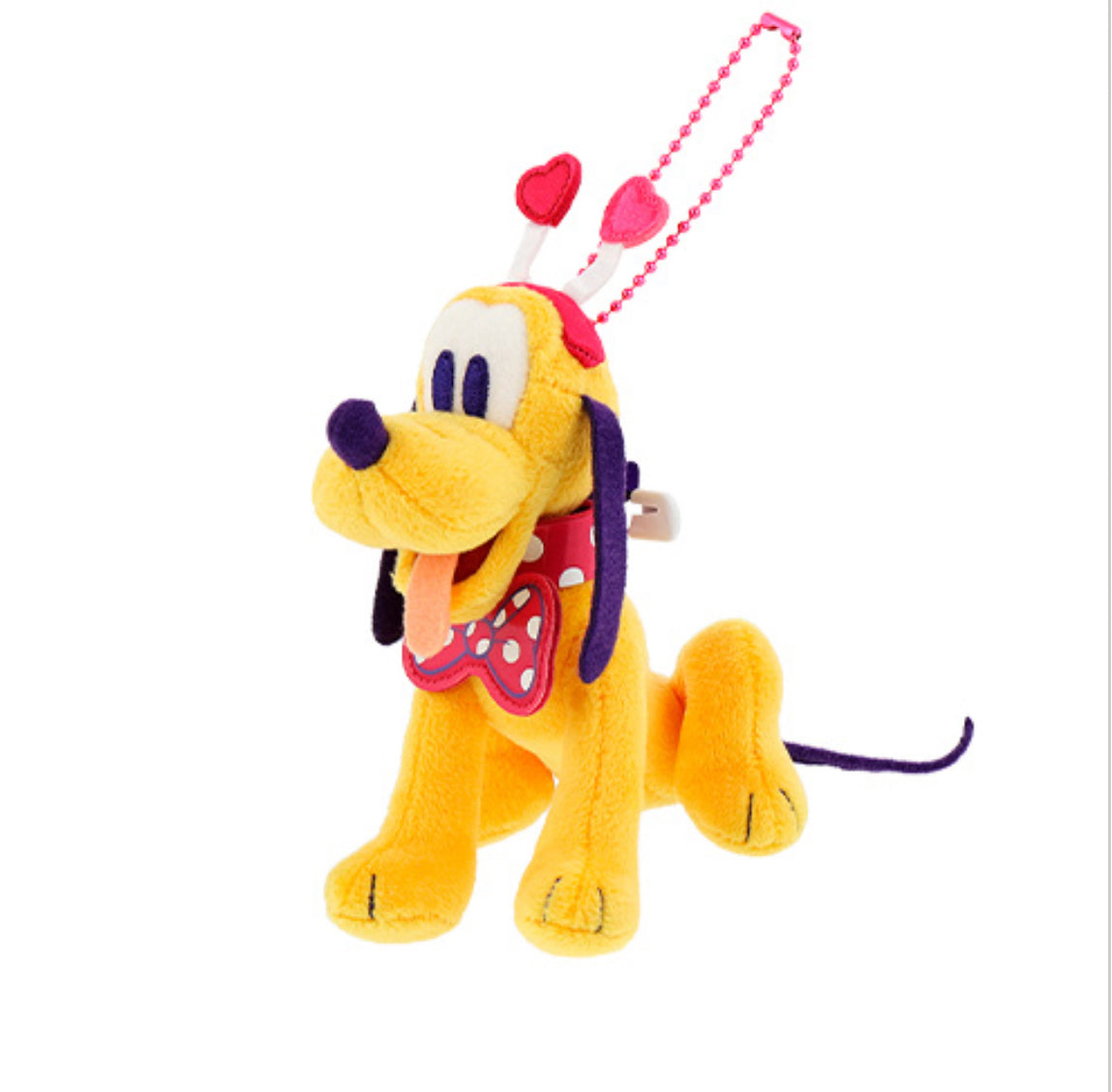 Tokyo Disney Minnie Mouse Funderland Palapalooza Pluto keychain plush