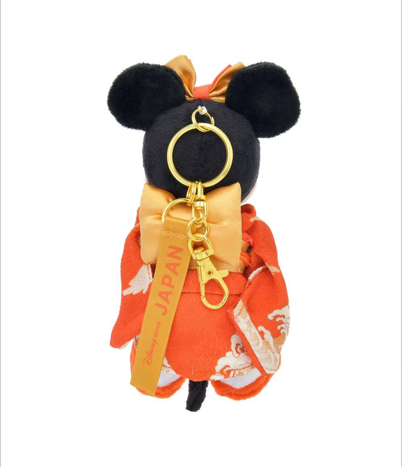 Disney store New Year celebration Mickey and Minnie keychain plush