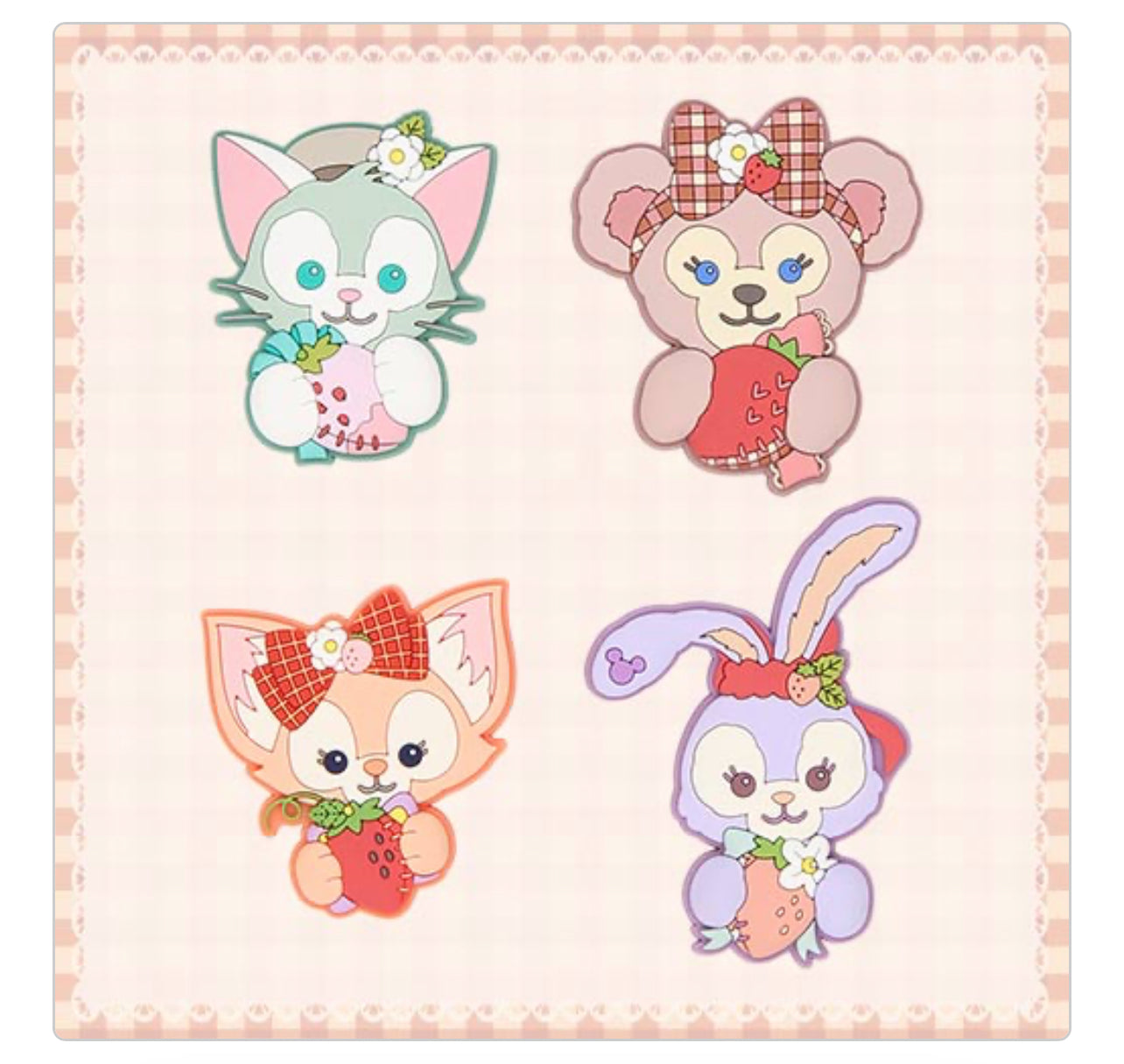 Disney Sea Heartfelt Strawberry magnet