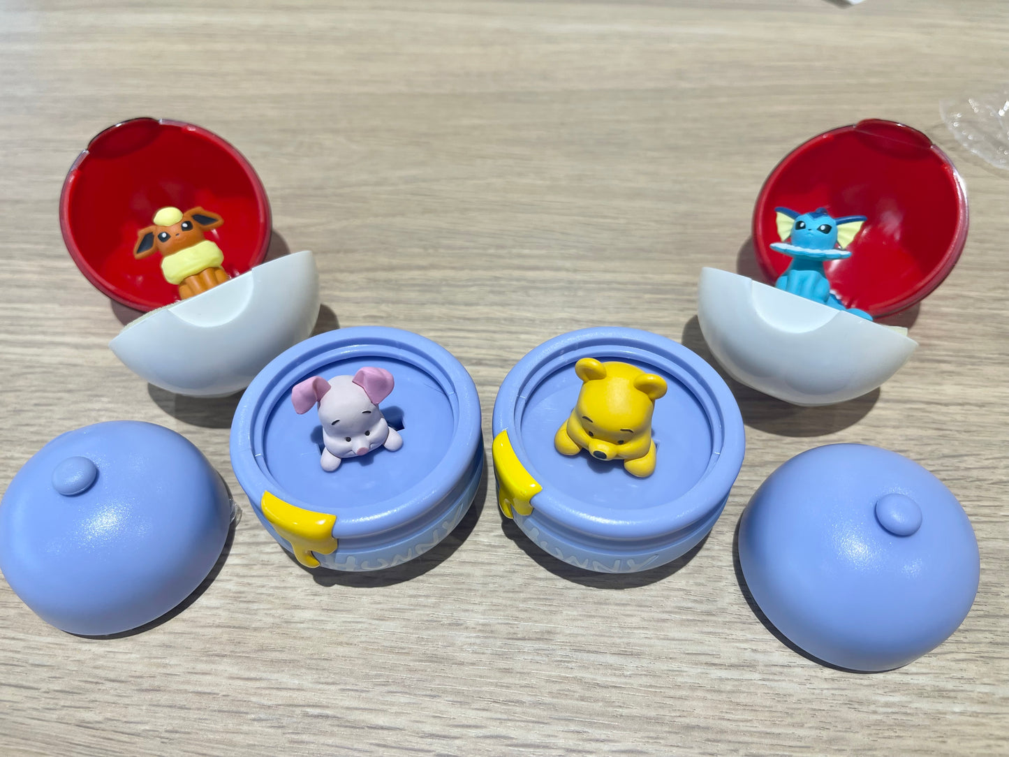 Pokémon and Disney Pooh rings