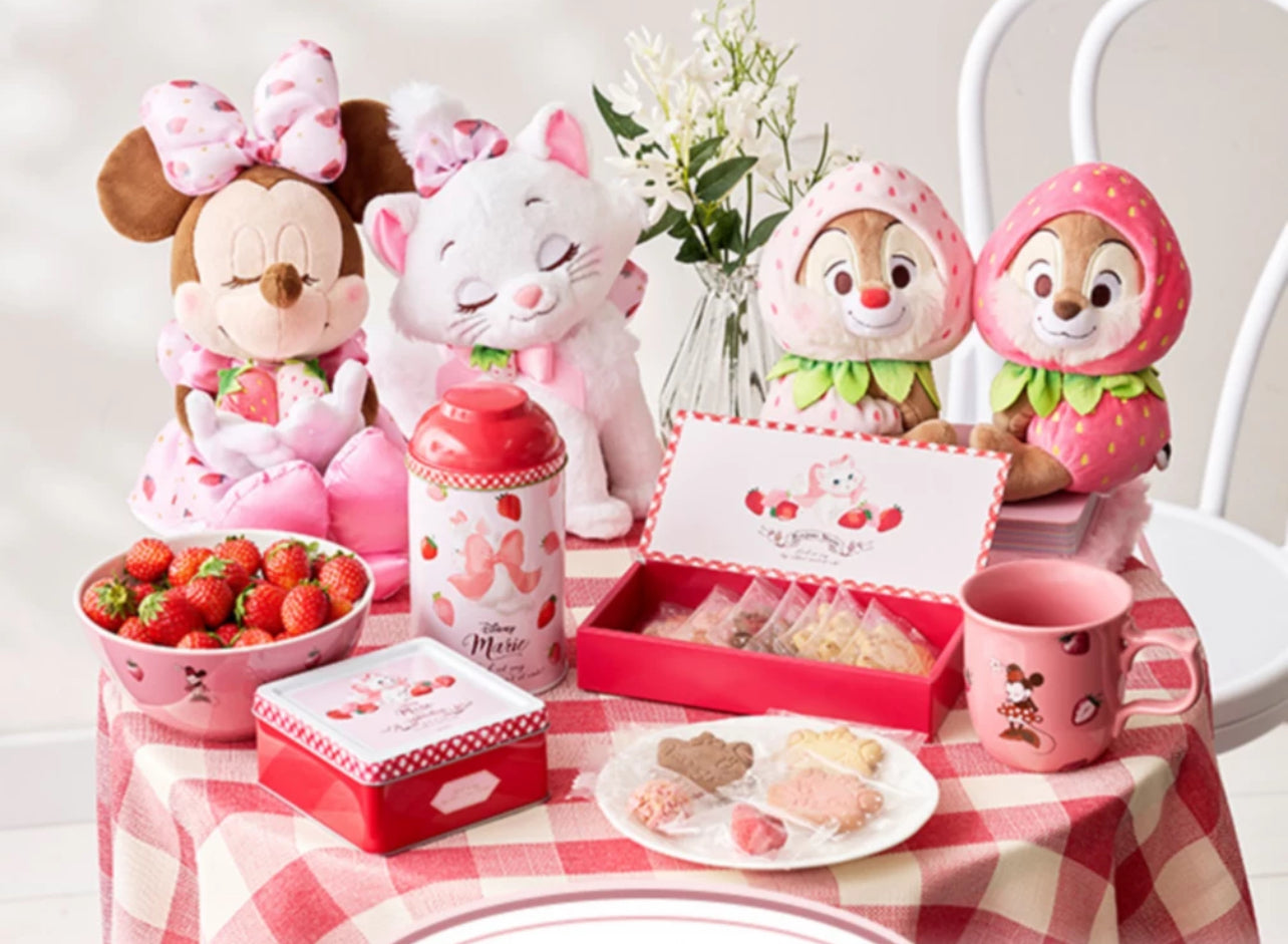 Disney store Strawberry Sweets keychain Plush