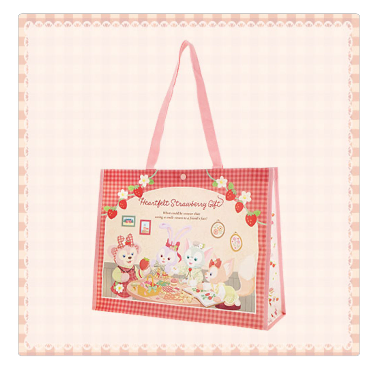 Disney Sea Heartfelt Strawberry shopping bag