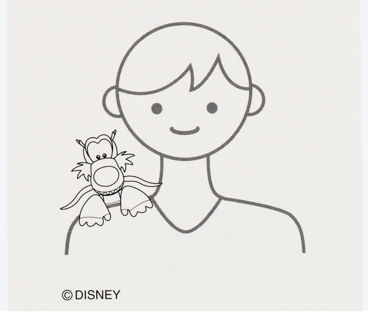 Tokyo Disney Mushu shoulder buddy keychain plush