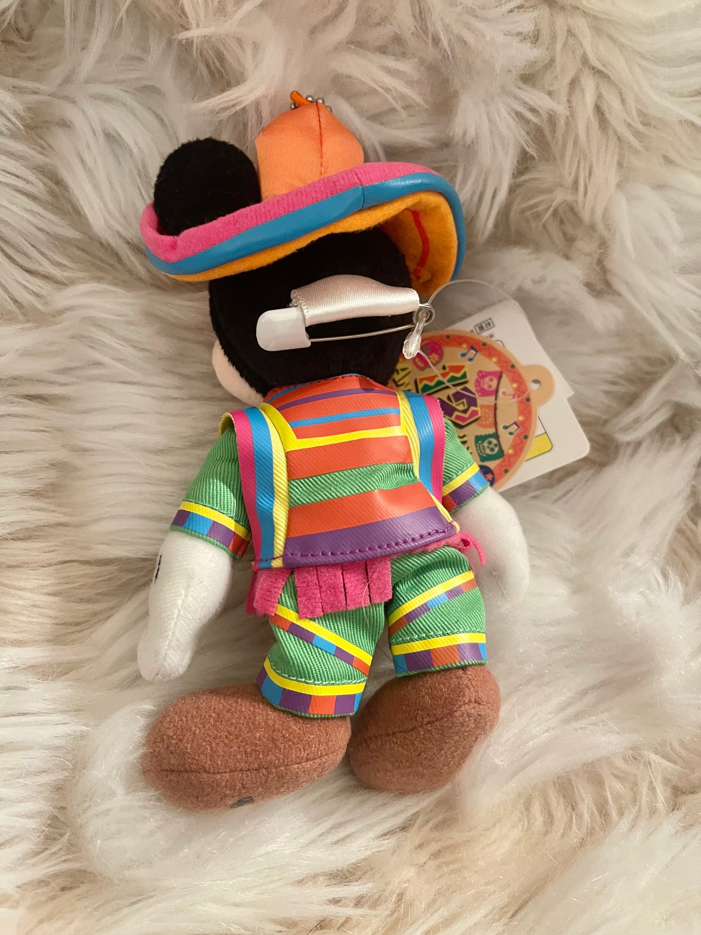 Tokyo Disney first Mickey Mouse keychain badge plush
