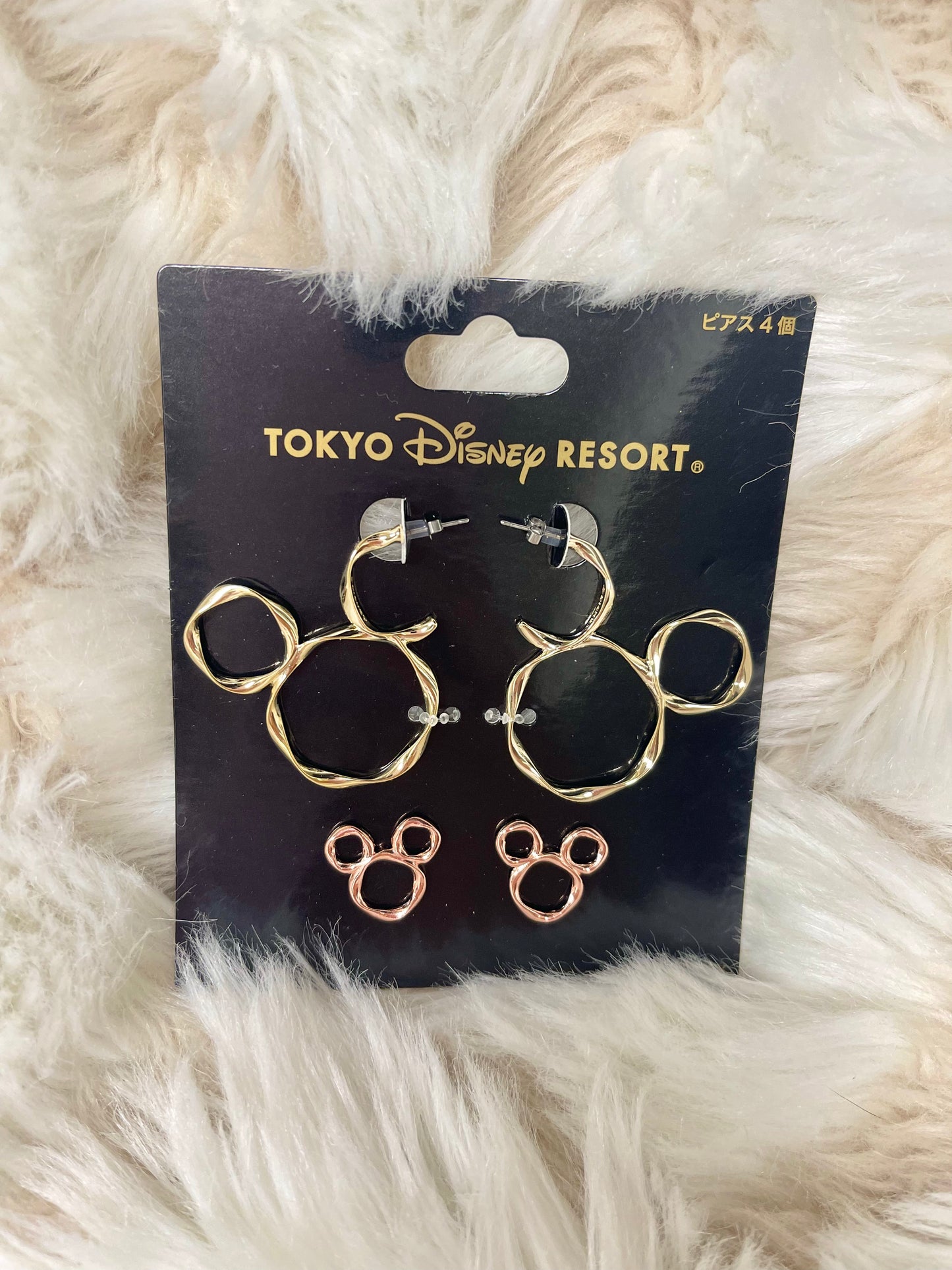 Tokyo Disney Mickey Mouse shaped earrings