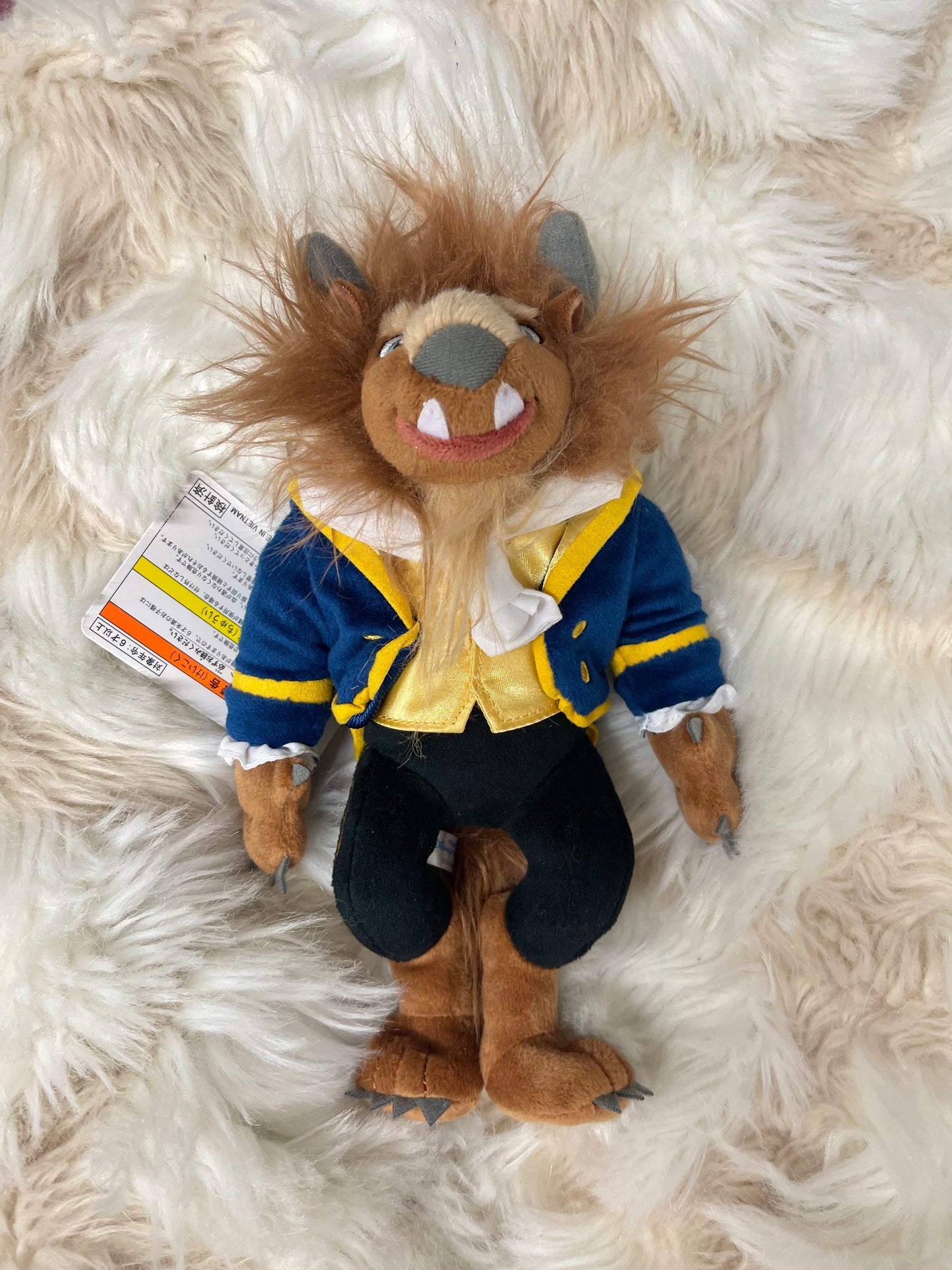 Tokyo Disney beast keychain plush badge
