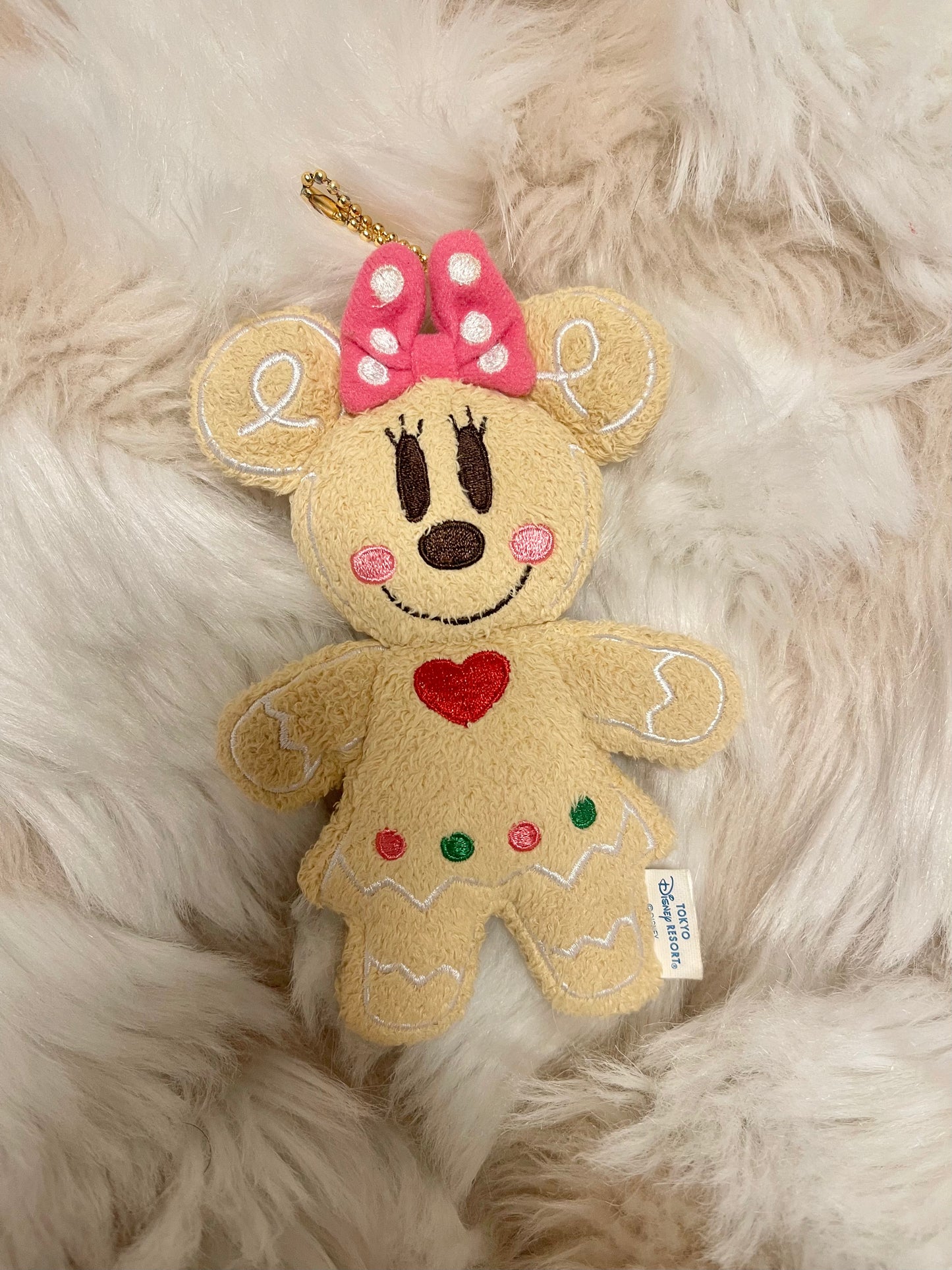 Tokyo Disney Christmas gingerbread keychain plush