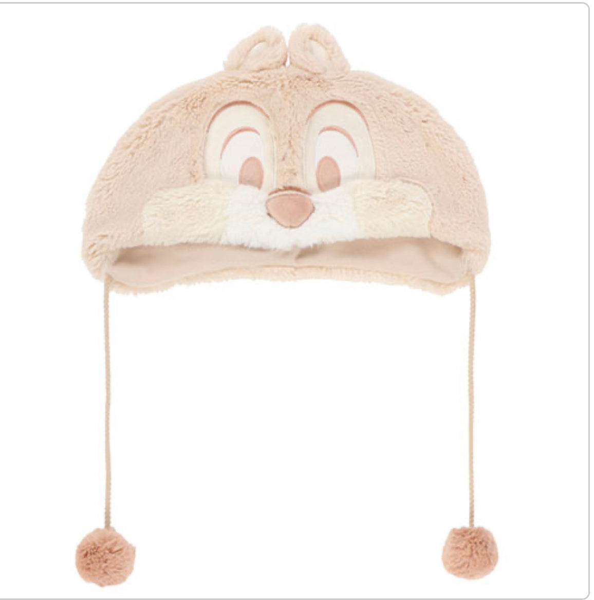 Tokyo Disney chip and dale fuzzy beanie
