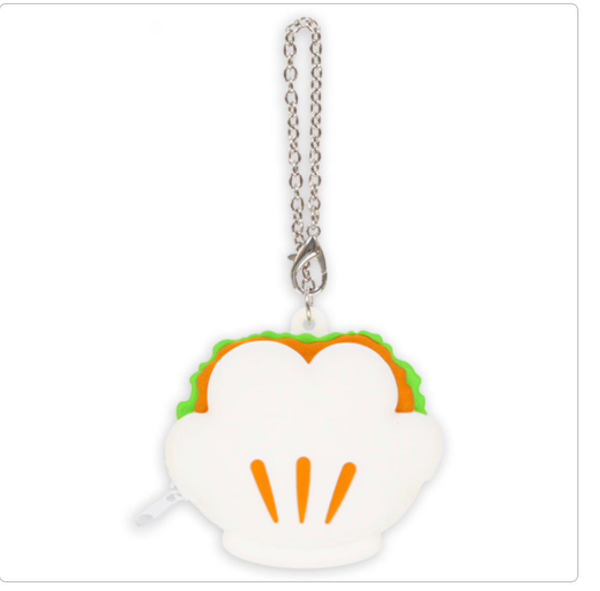 Tokyo Disney burger or bao keychain pouch