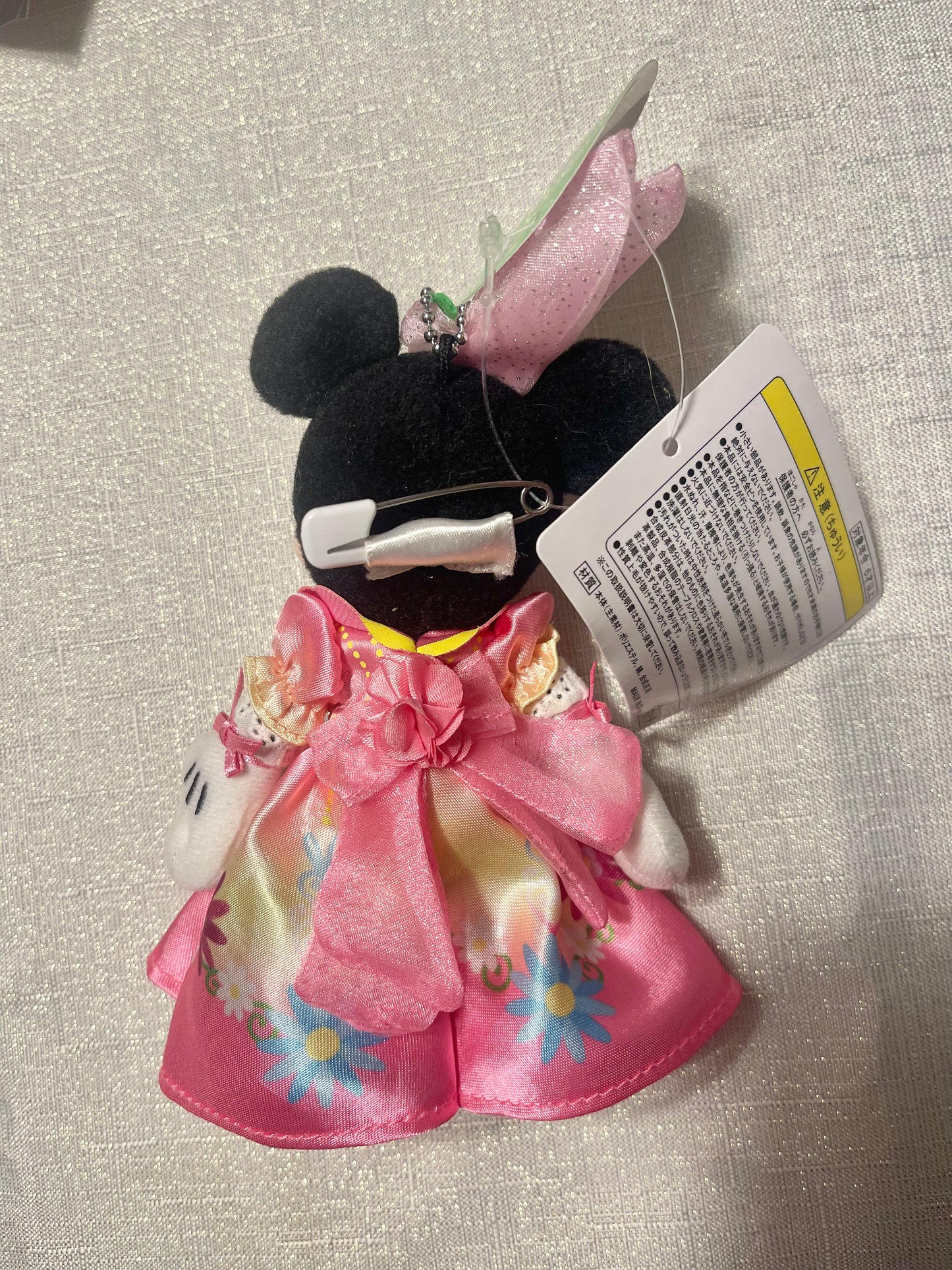 Tokyo Disney Easter Minnie Mouse keychain badge plush