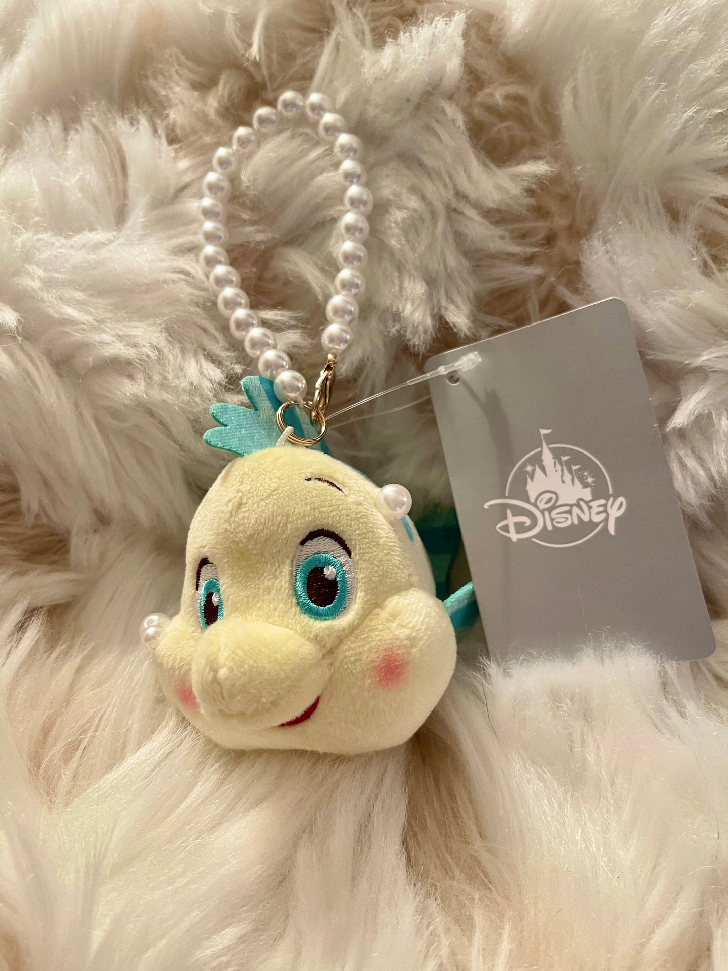 Disney store Japan flounder keychain plush