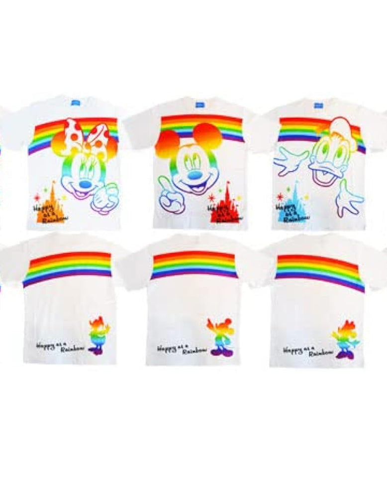 Tokyo Disney happy as a rainbow t-shirt