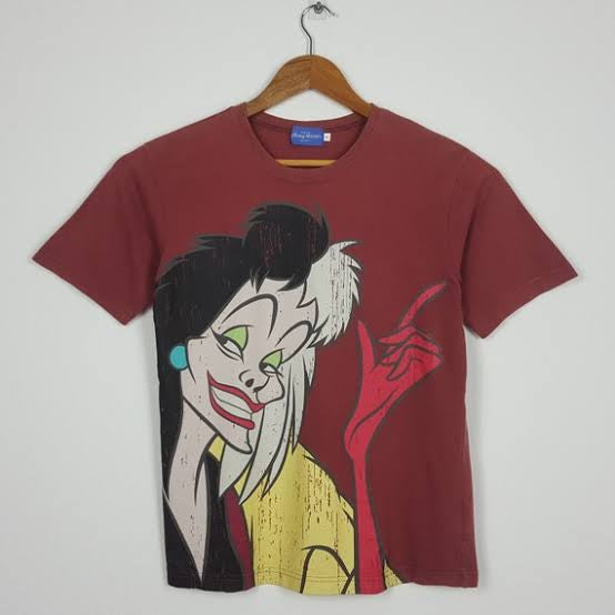 Tokyo Disney 101 Dalmatians cruelly deville tshirt size L