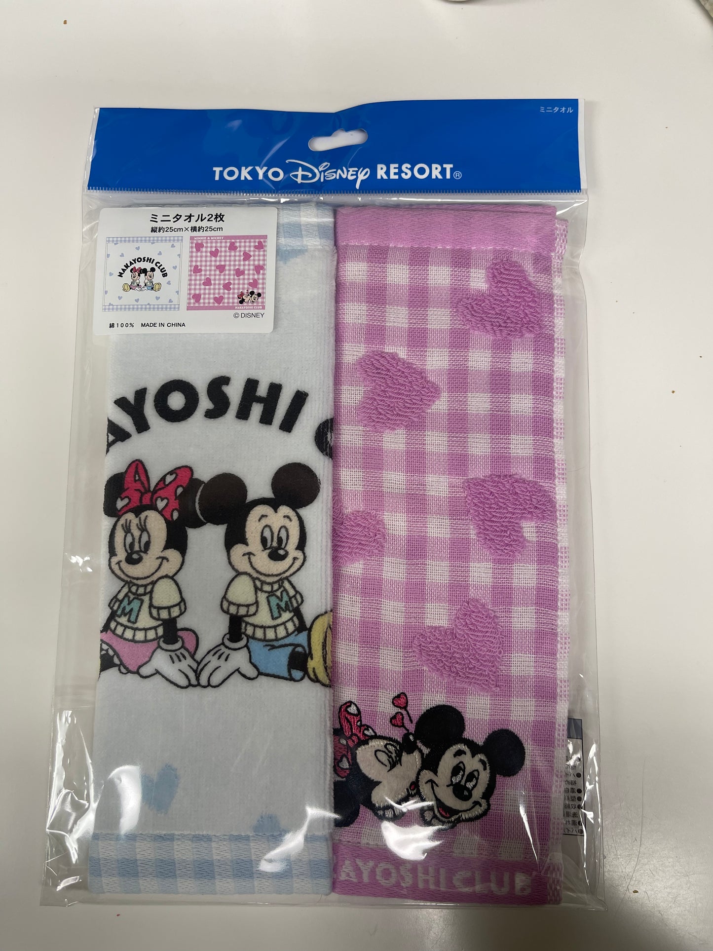 Tokyo Disney hand towels