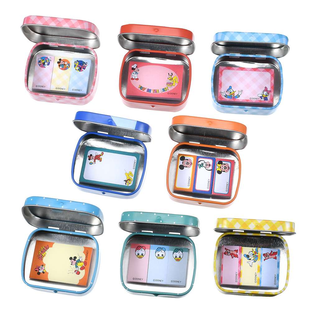 Disney store Japan mystery memo paper sticky tin