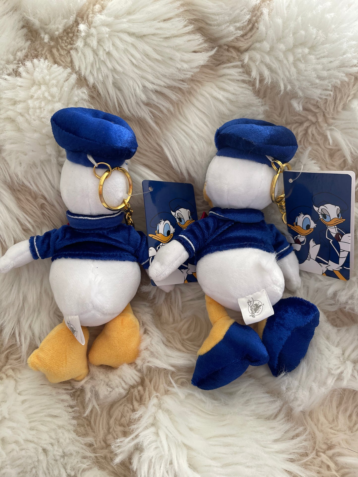 Disney store Japan Donald and daisy keychain plush