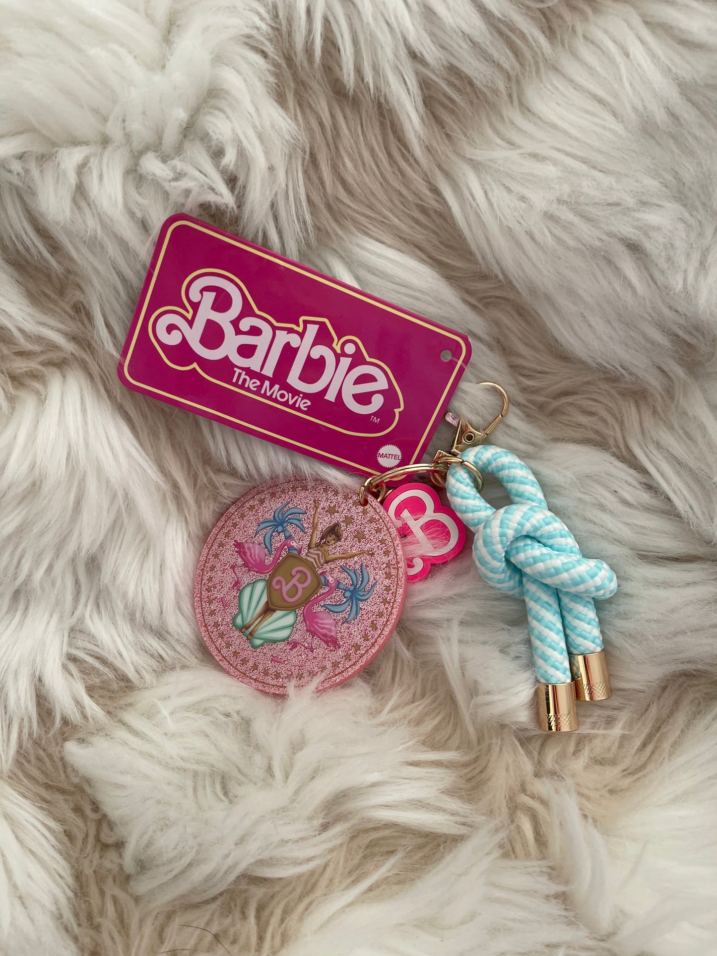 Barbie movie keychain