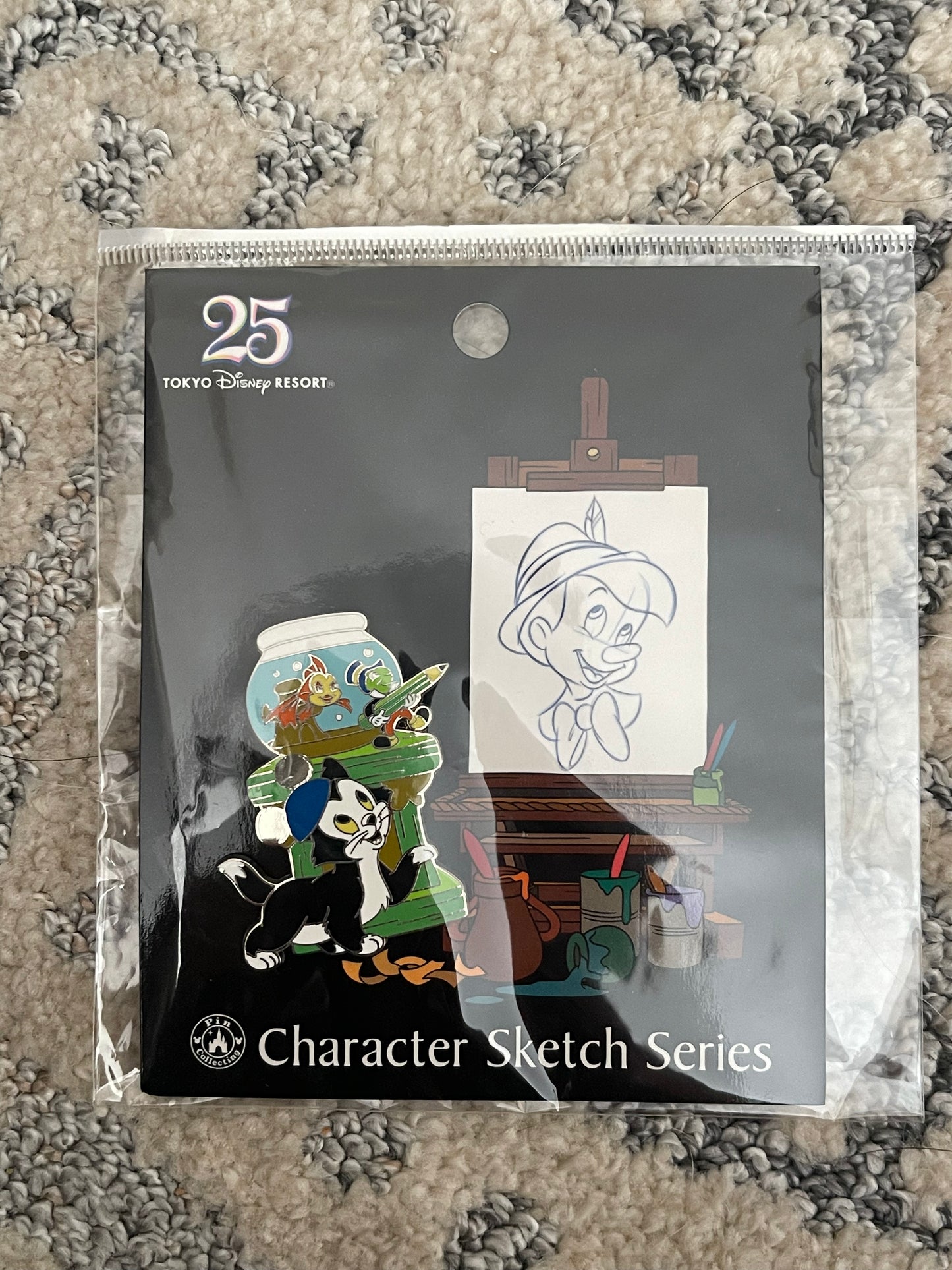 Tokyo Disney character sketch series enamel pin