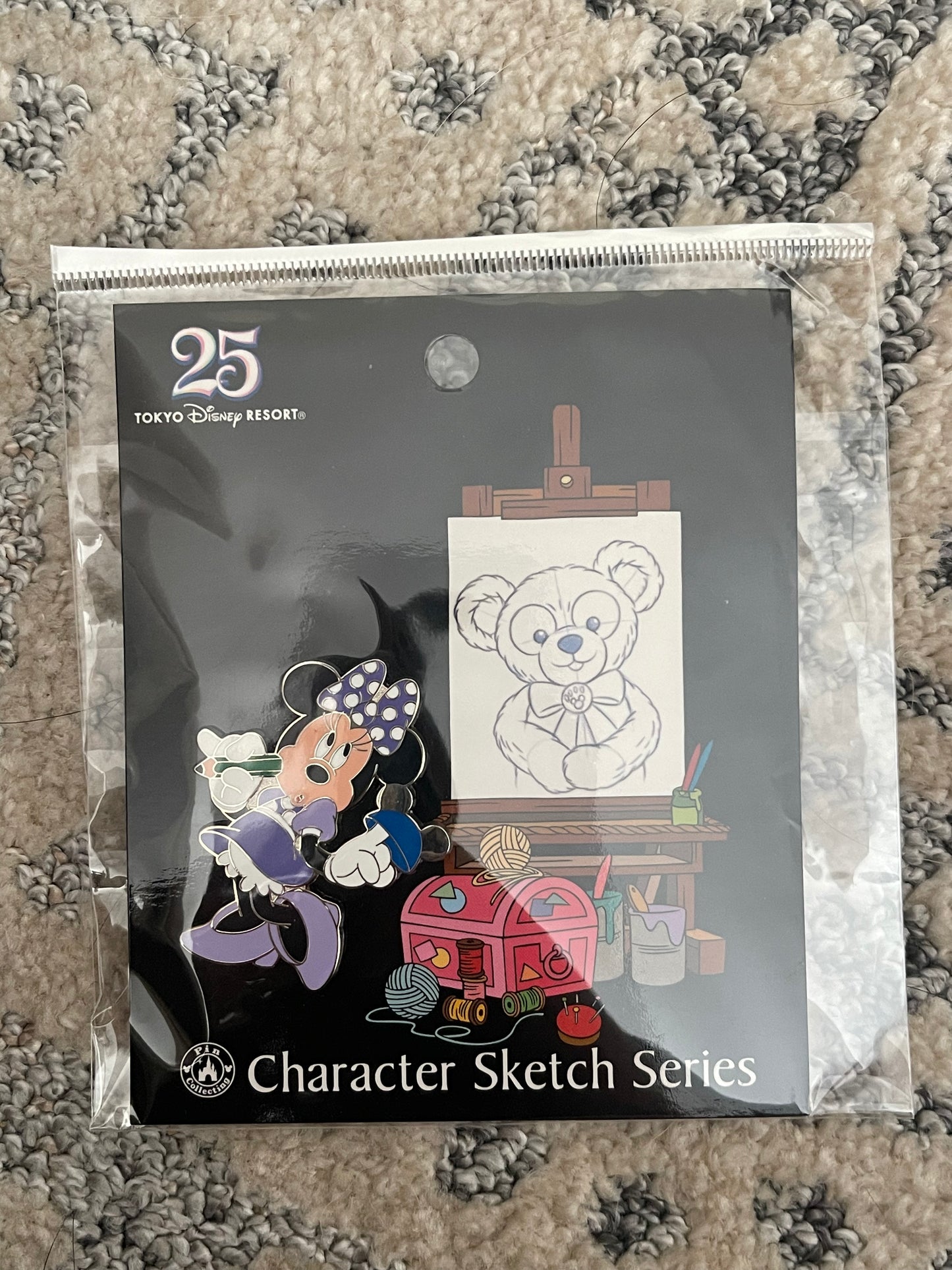 Tokyo Disney character sketch series enamel pin