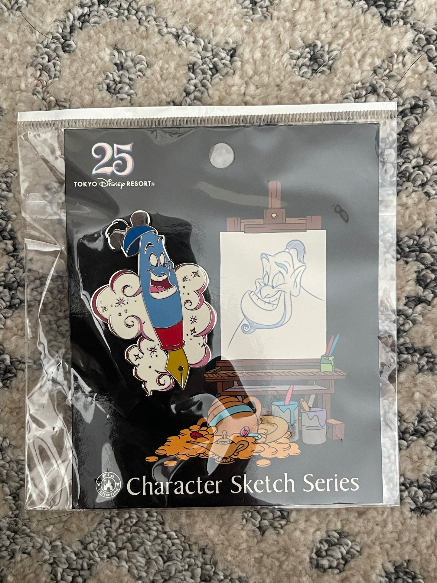Tokyo Disney character sketch series enamel pin