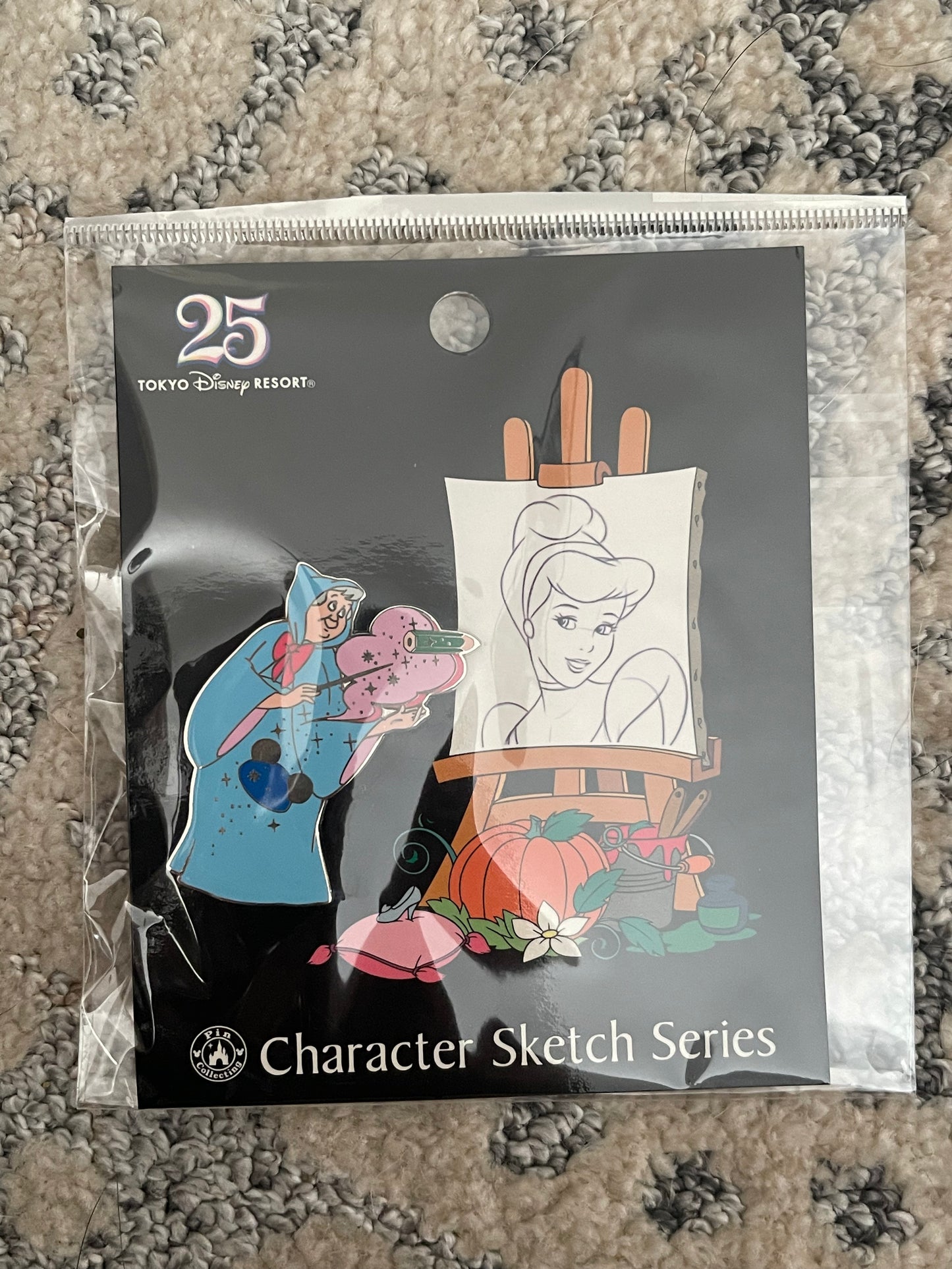 Tokyo Disney character sketch series enamel pin