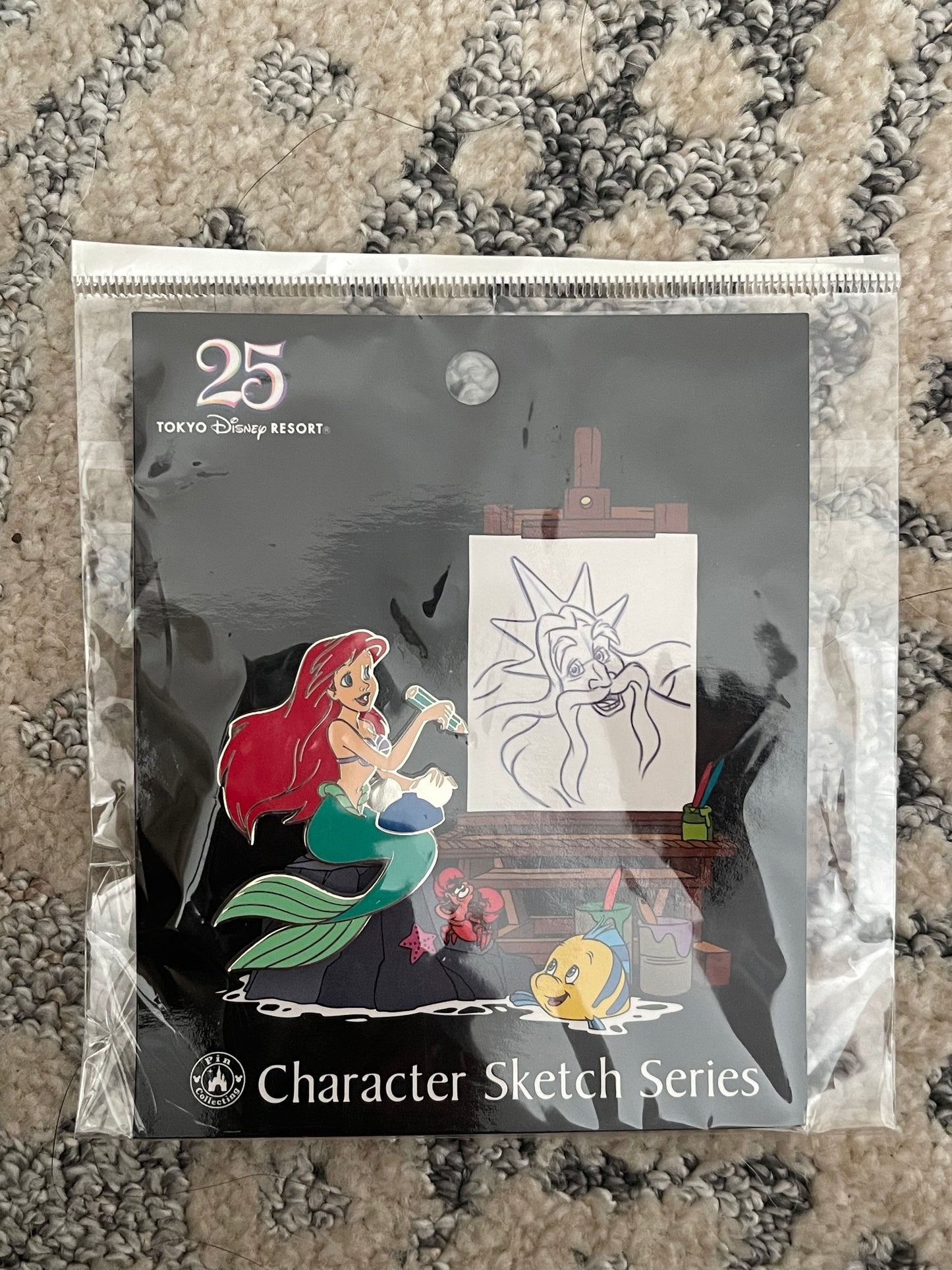 Tokyo Disney character sketch series enamel pin