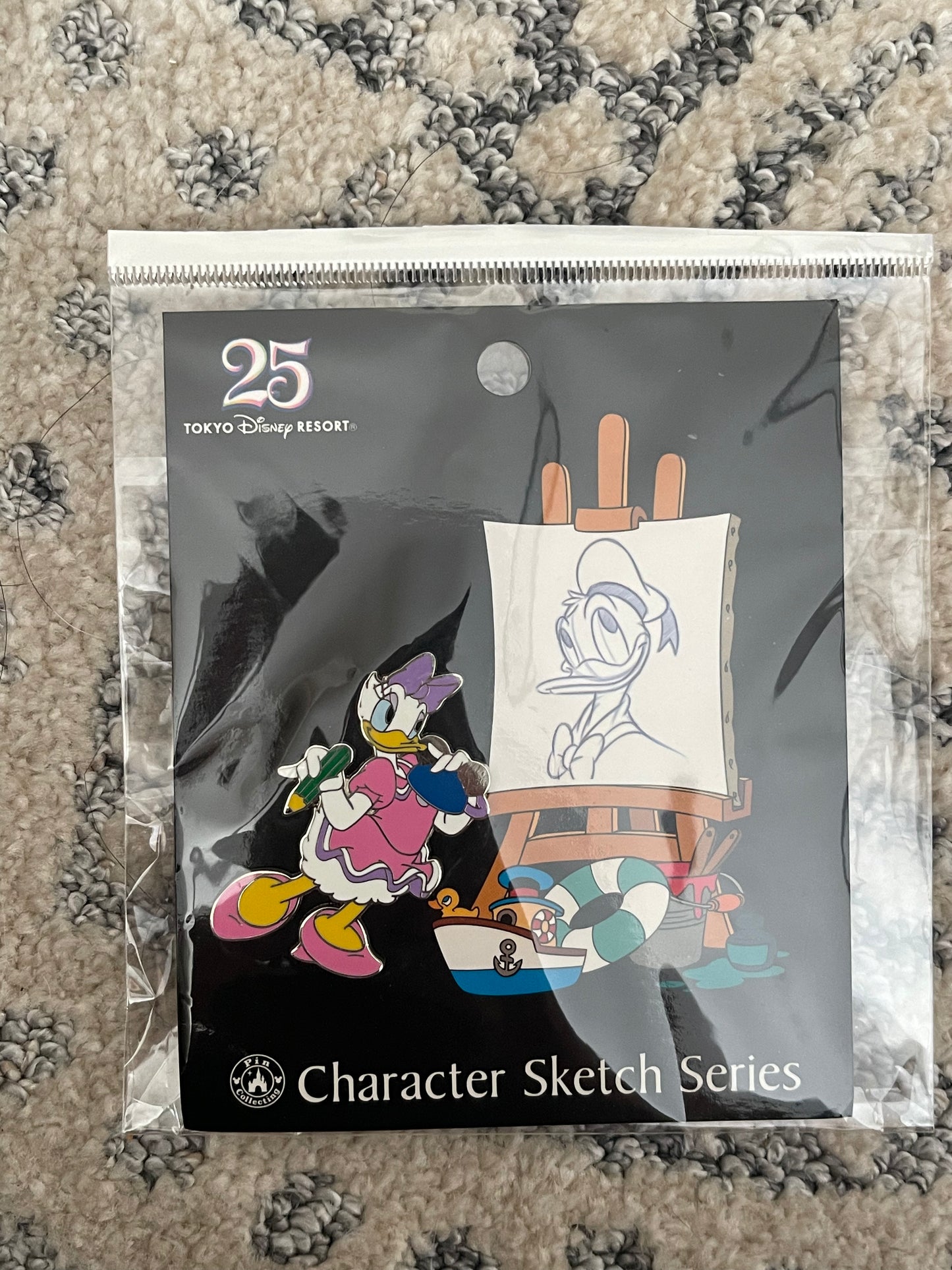 Tokyo Disney character sketch series enamel pin