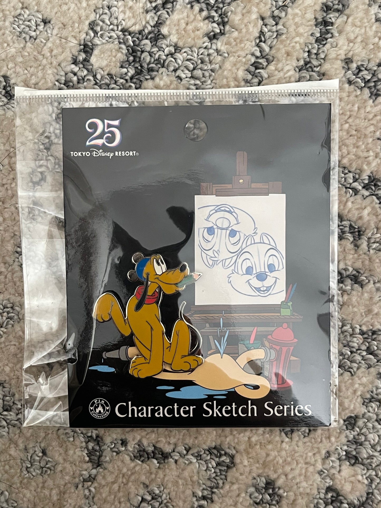 Tokyo Disney character sketch series enamel pin