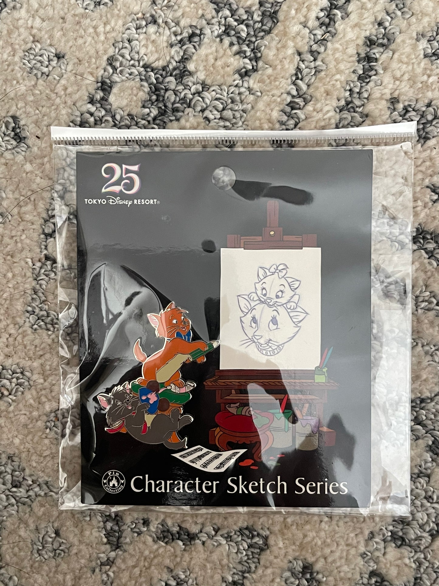 Tokyo Disney character sketch series enamel pin