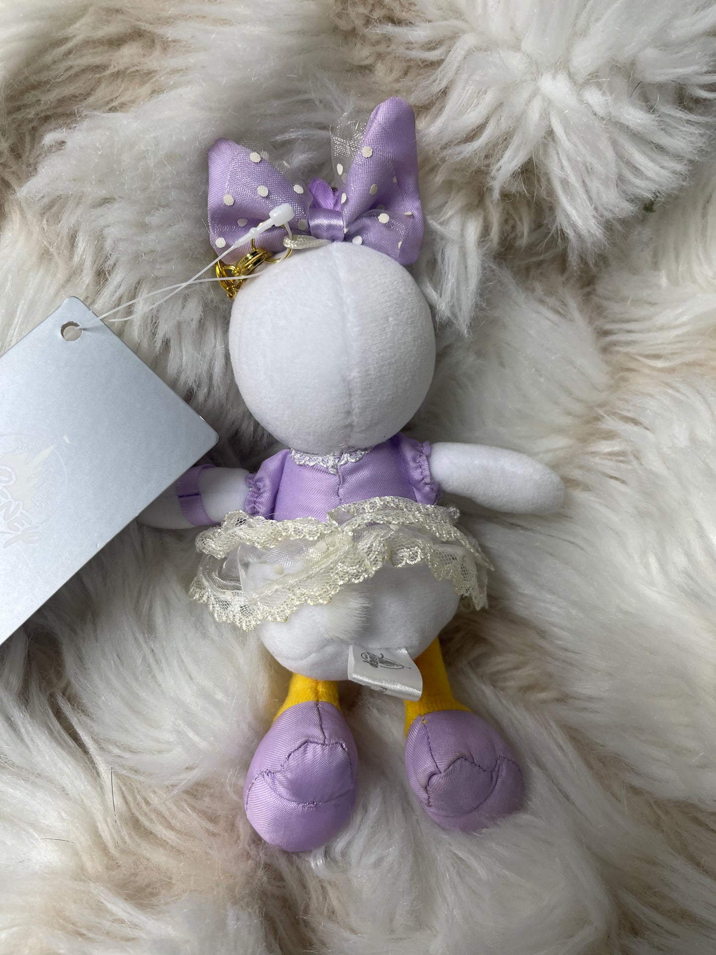 Disney store Daisy Duck keychain badge plush