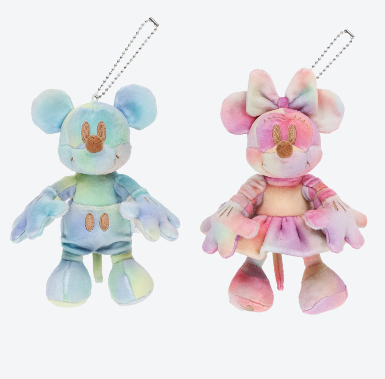 Tokyo Disney 40th anniversary dream go round Mickey and Minnie keychain badge set