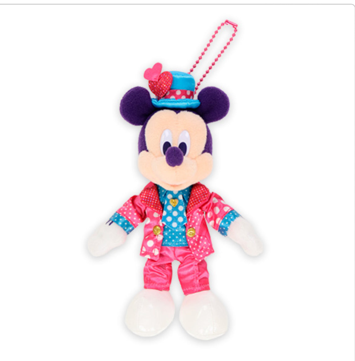 Tokyo Disneyland Minnie mouse celebration keychainbadge plush