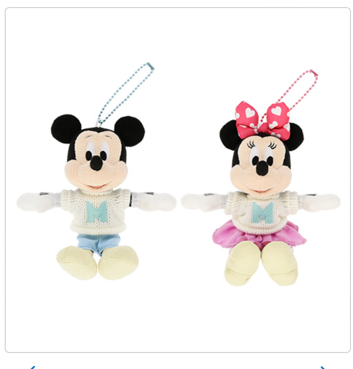 Tokyo Disney valentines Mickey and Minnie keychain plush badge release date 2/1