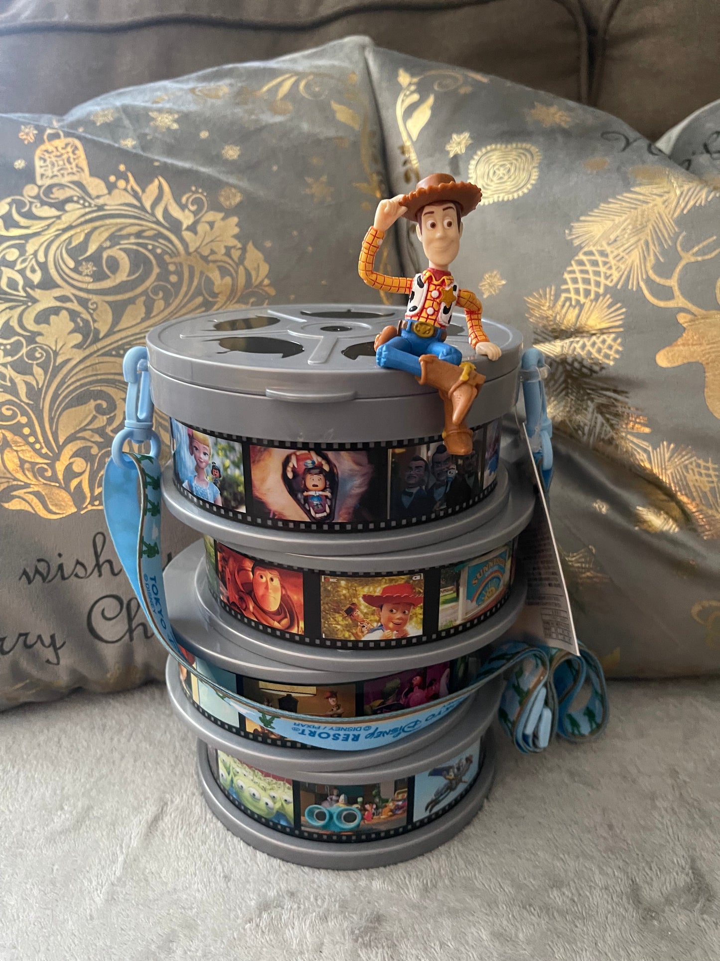 Tokyo Disney toy story woody light up popcorn bucket