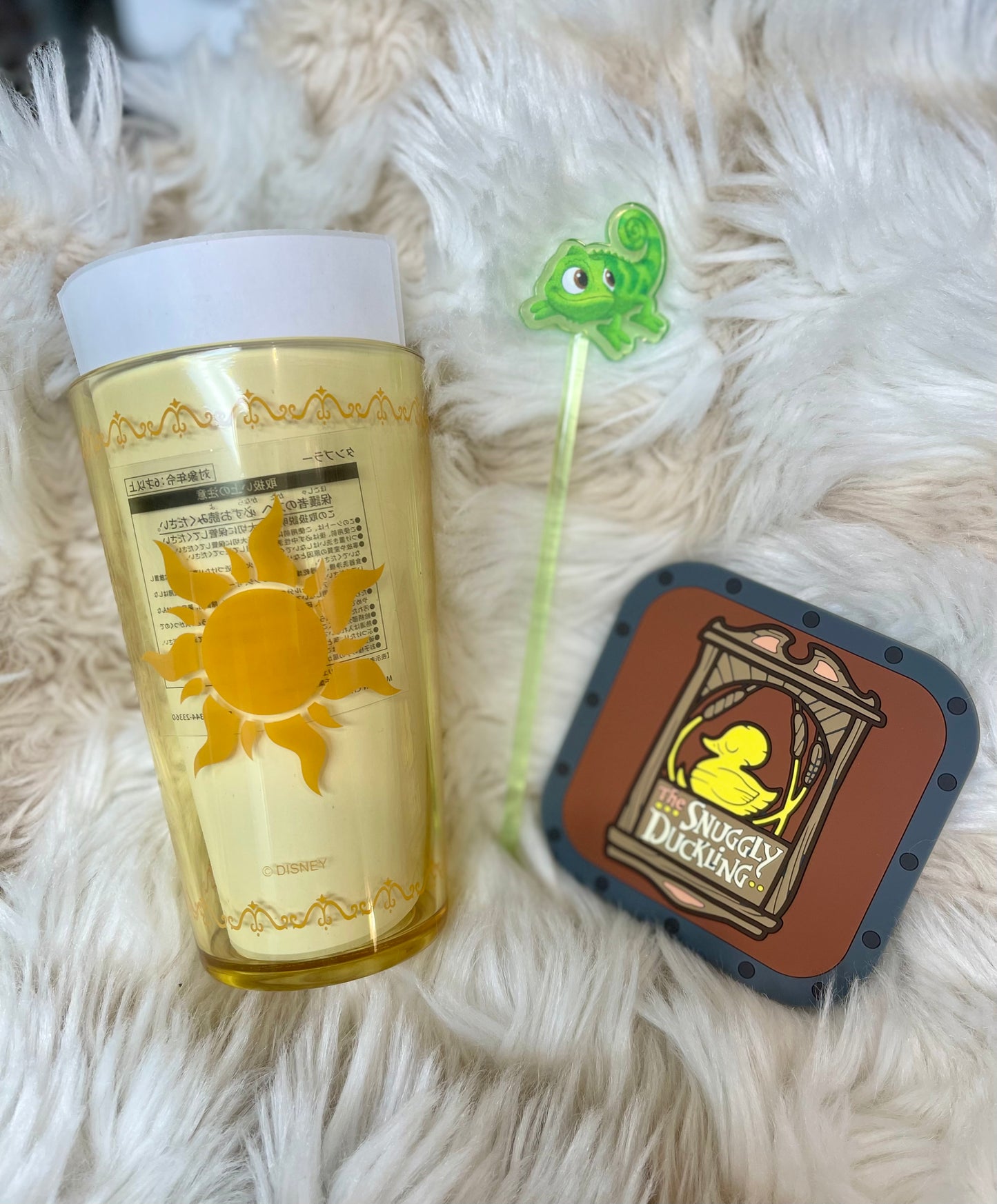 Tokyo Disney sea Rapunzel snuggly duckling coaster set