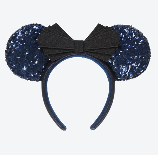 Tokyo Disney navy moon stars bats headband sequin