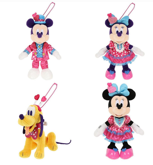 Tokyo Disneyland Minnie mouse celebration keychainbadge plush