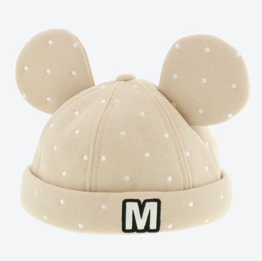 Tokyo Disney tan polkadot beanie hat