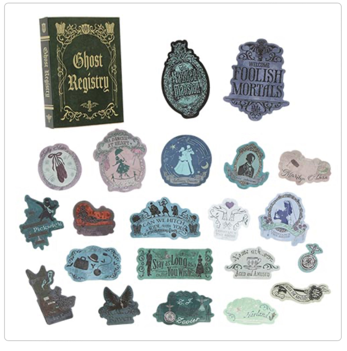Tokyo Disney haunted mansion sticker box kit 2/7 release