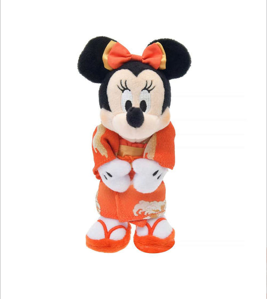 Disney store New Year celebration Mickey and Minnie keychain plush