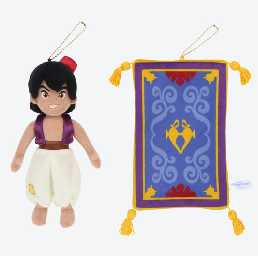 Tokyo Disney Aladdin and rug keychain badge set