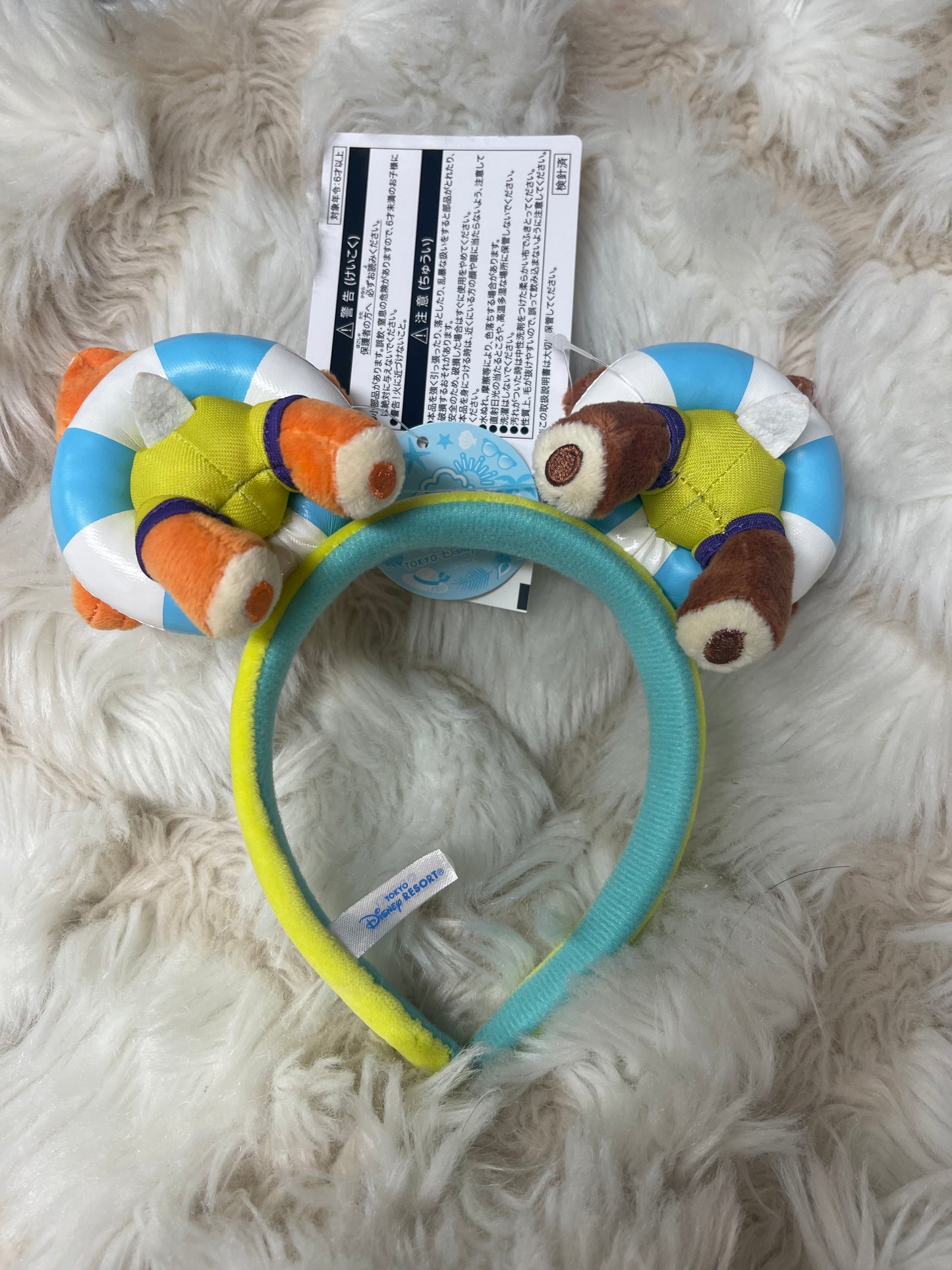 Tokyo Disney Chip and Dale summer collection headband