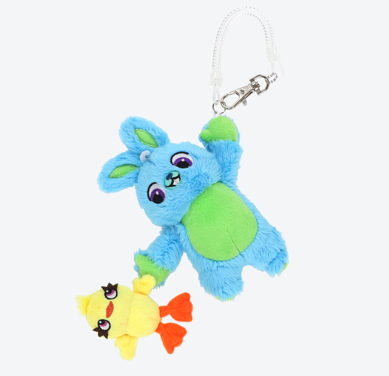 Tokyo Disney toy story ducky and bunny keychain badge