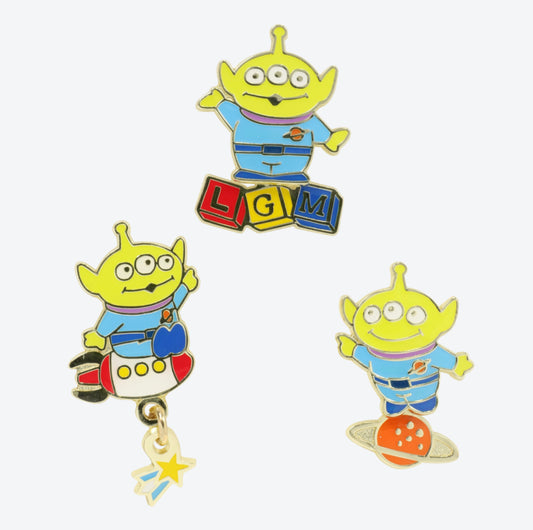 Tokyo Disney toy story aliens pin set