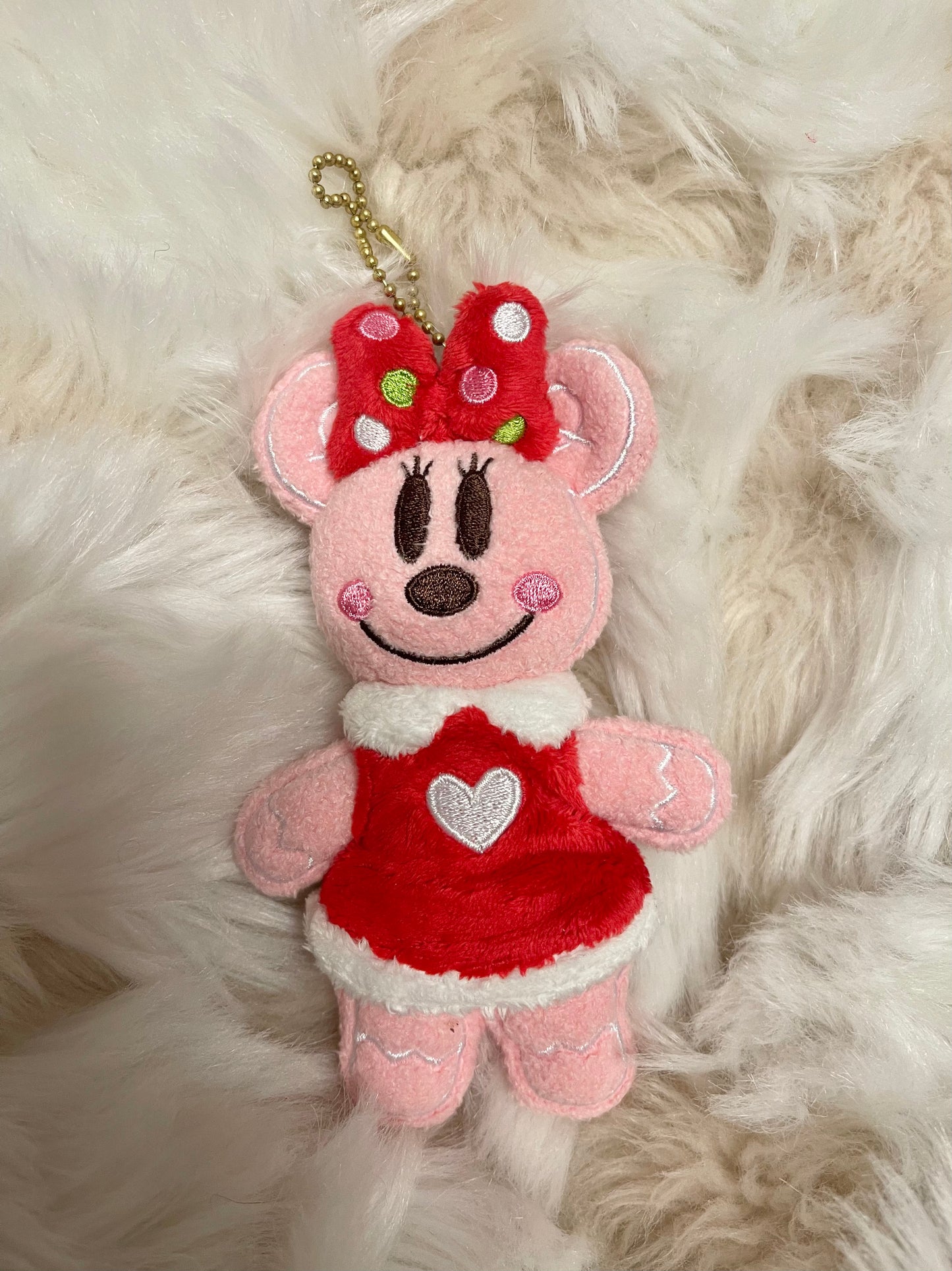 Tokyo Disney Christmas gingerbread keychain plush