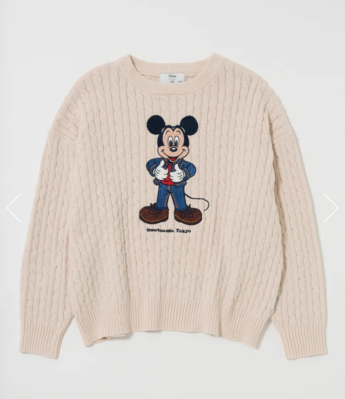 2/4 release Disney by MUS moussy Omotesando exclusive Mickey sweater One Size