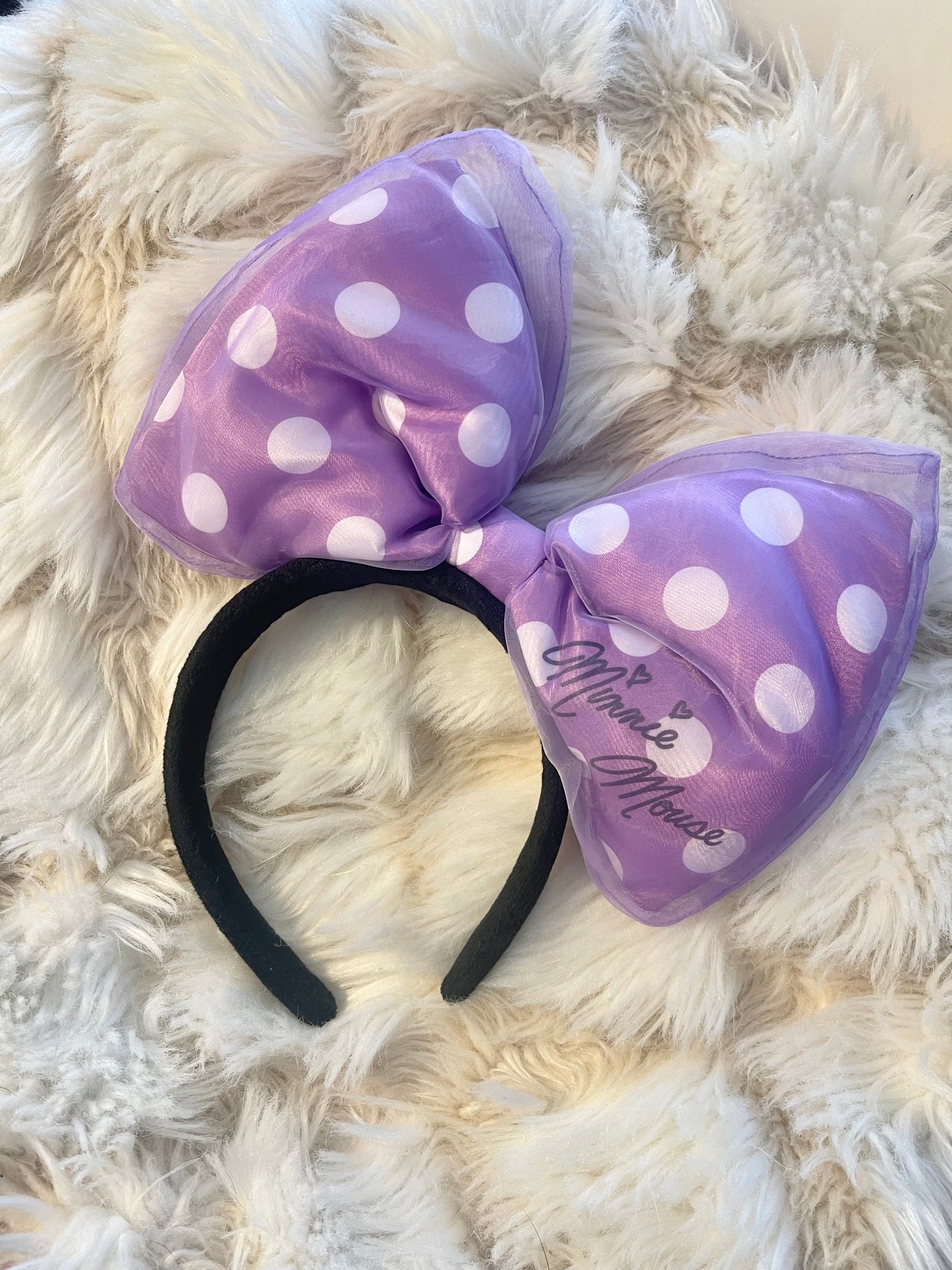 Tokyo Disney big bow headband pre-owned