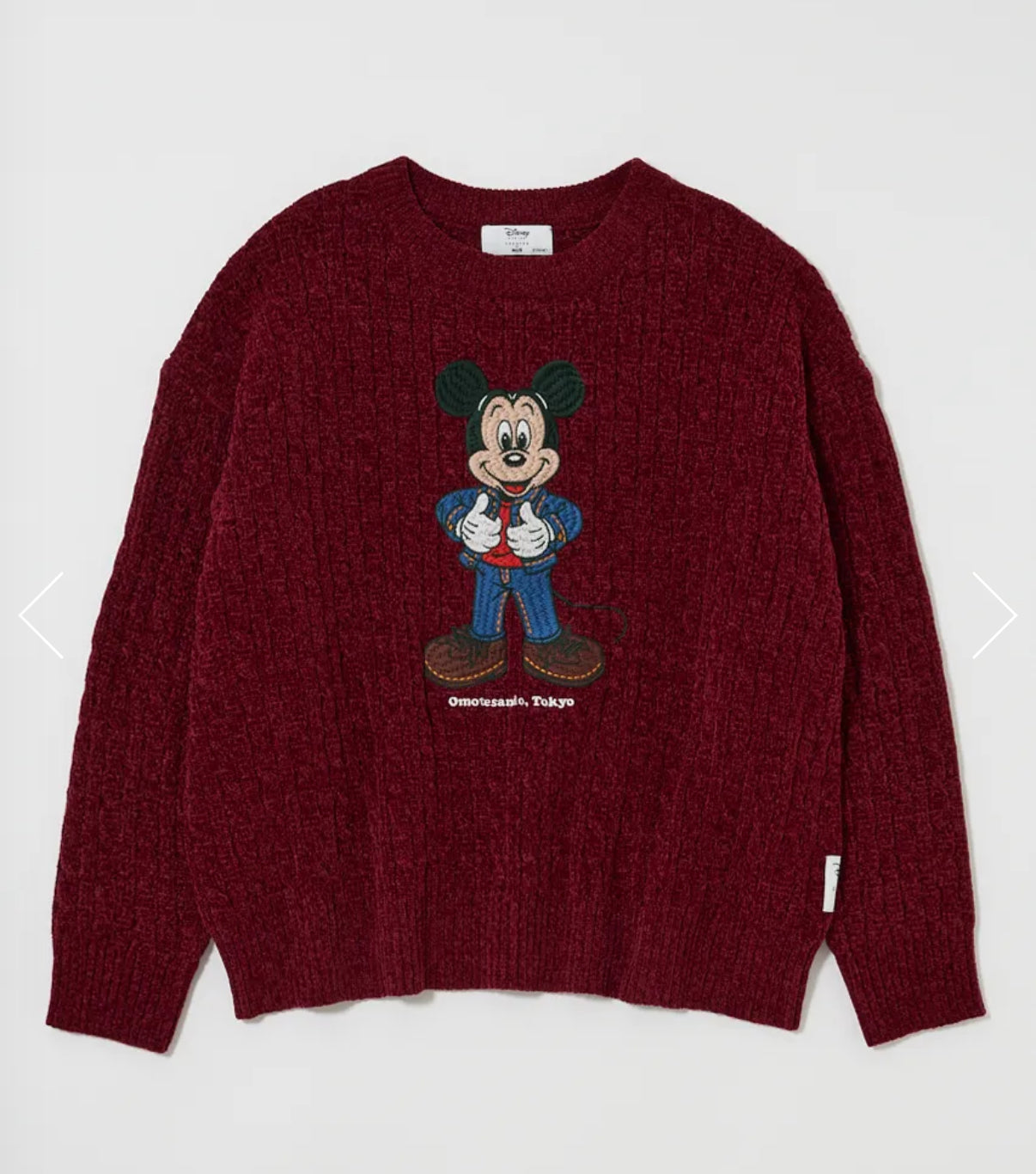 2/4 release Disney by MUS moussy Omotesando exclusive Mickey sweater One Size