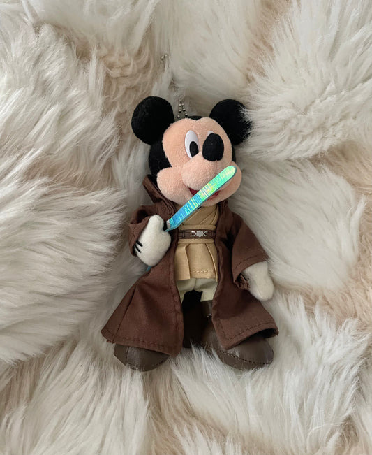 Tokyo Disney Star Wars Mickey Mouse keychain badge plush